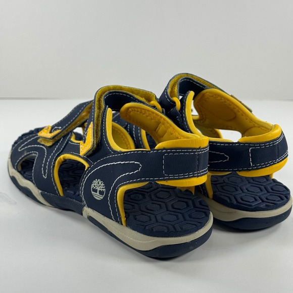 Timberland Adventure Seeker Boys Navy Yellow Sandals A5798 Size 2 US - Picture 9 of 12